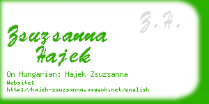 zsuzsanna hajek business card